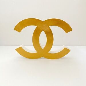 ❗️PRICE DROP❗️ Rare Large CC Gold/White Art Decor